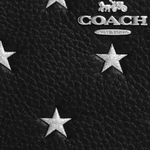 Coach Corner Zip Wristlet With Star Print - Picture 2 of 7